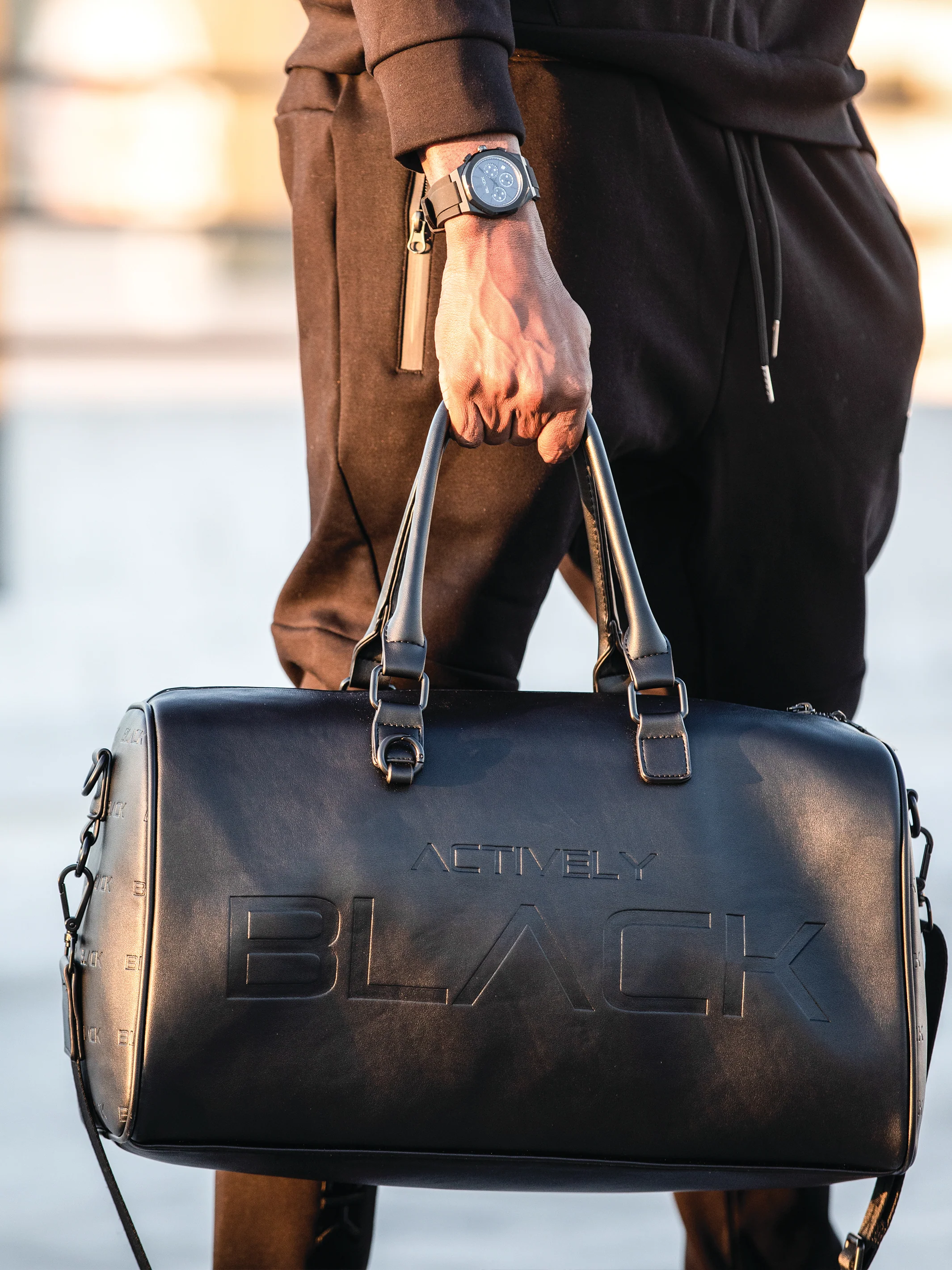 Actively Black Luxe Weekender Bag - Image 8