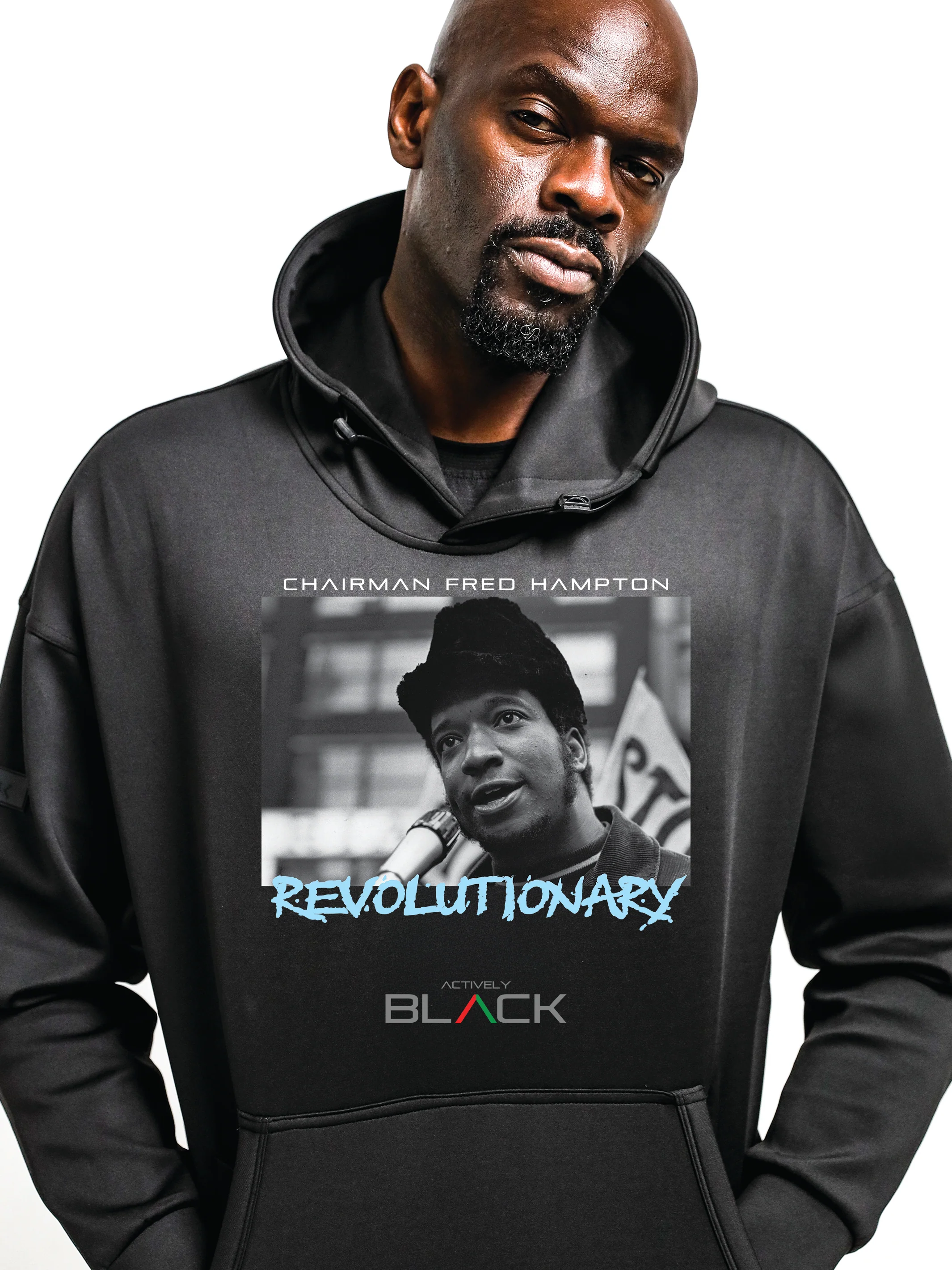 Chairman Fred Hampton x Actively Black Performance Tech Hoodie - Image 2