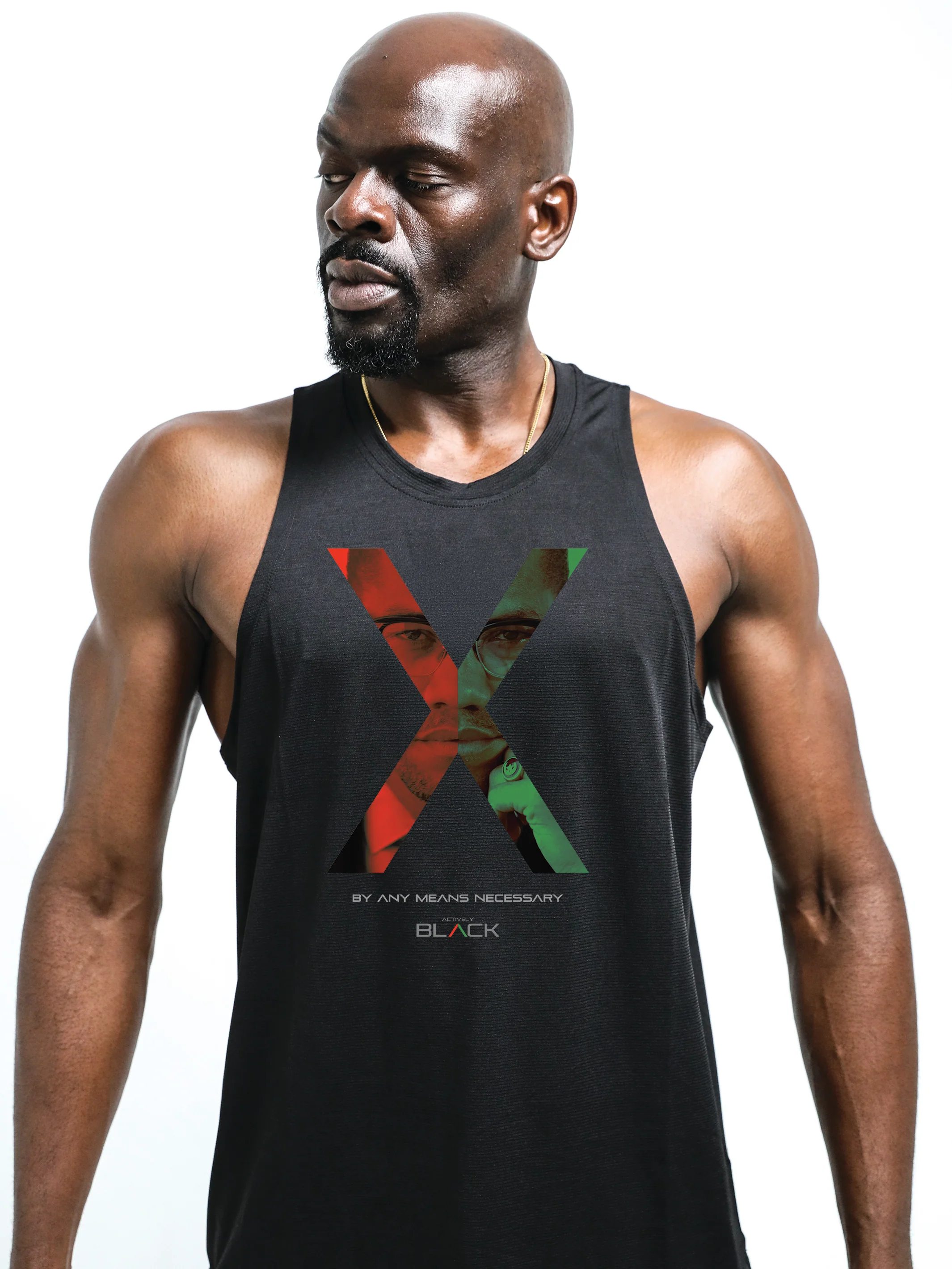 Men's Malcolm X | Actively Black Performance Tank