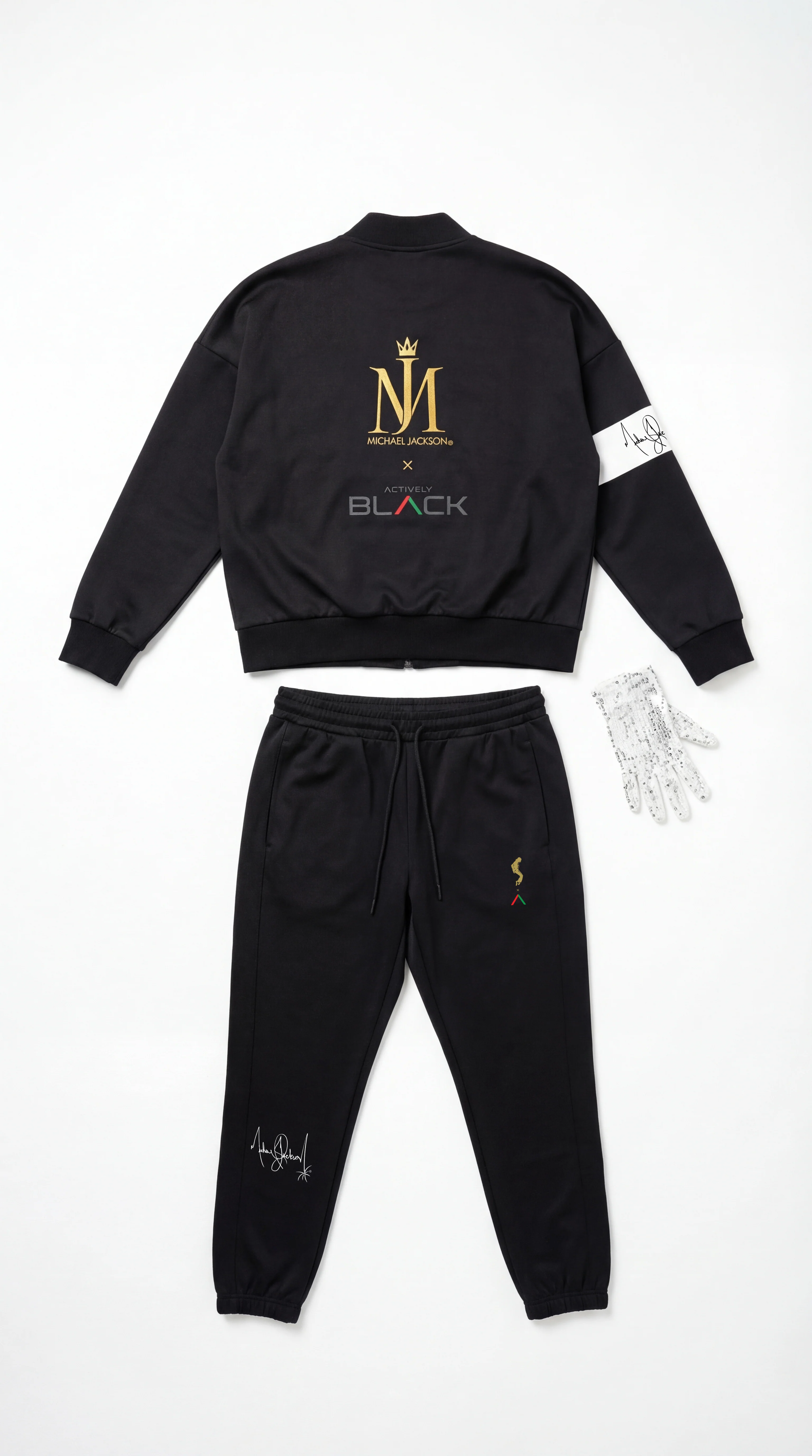 Michael Jackson x Actively Black Moonwalker Jacket - Image 4