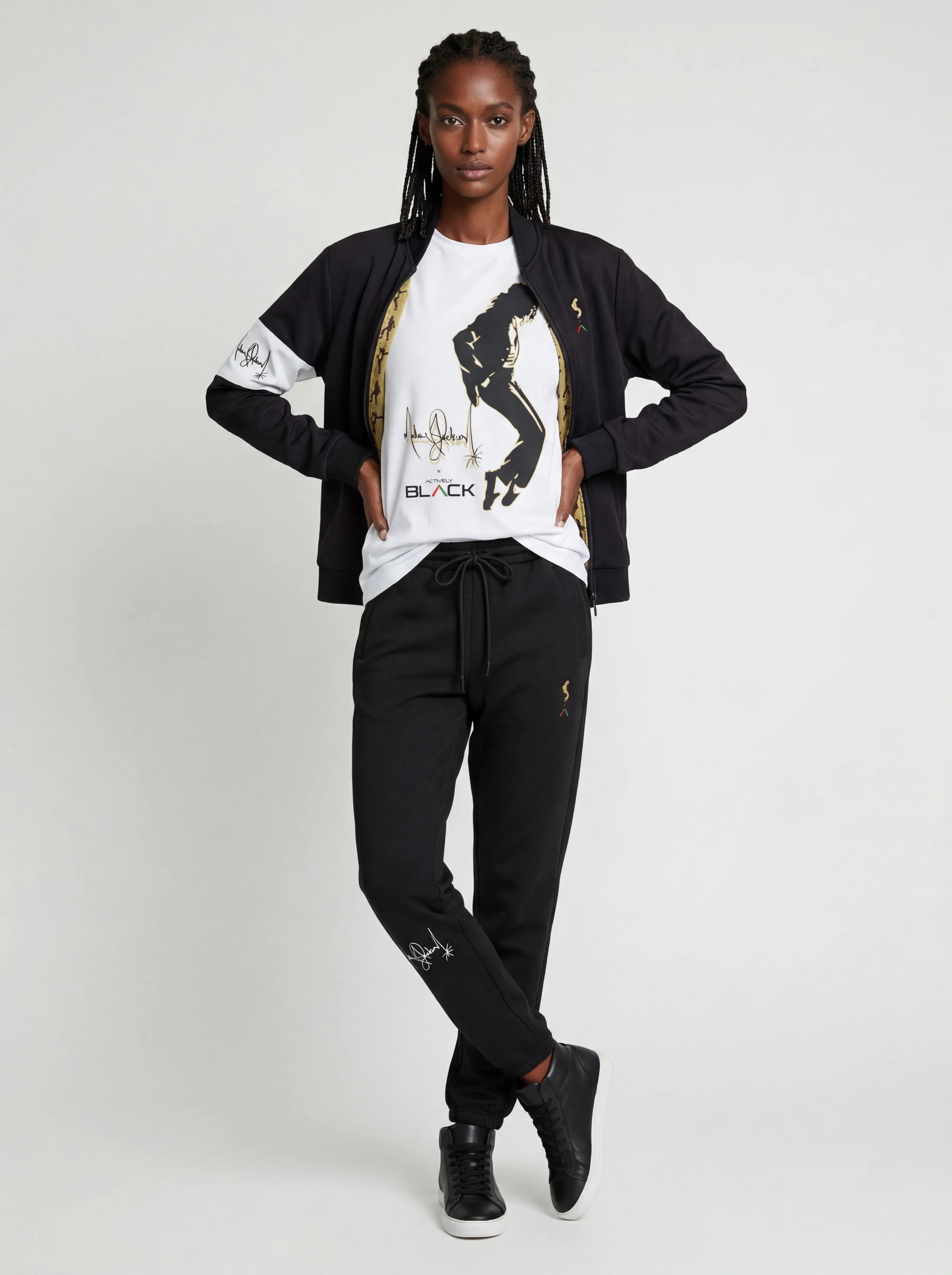 Michael Jackson x Actively Black Moonwalker Jacket - Image 6