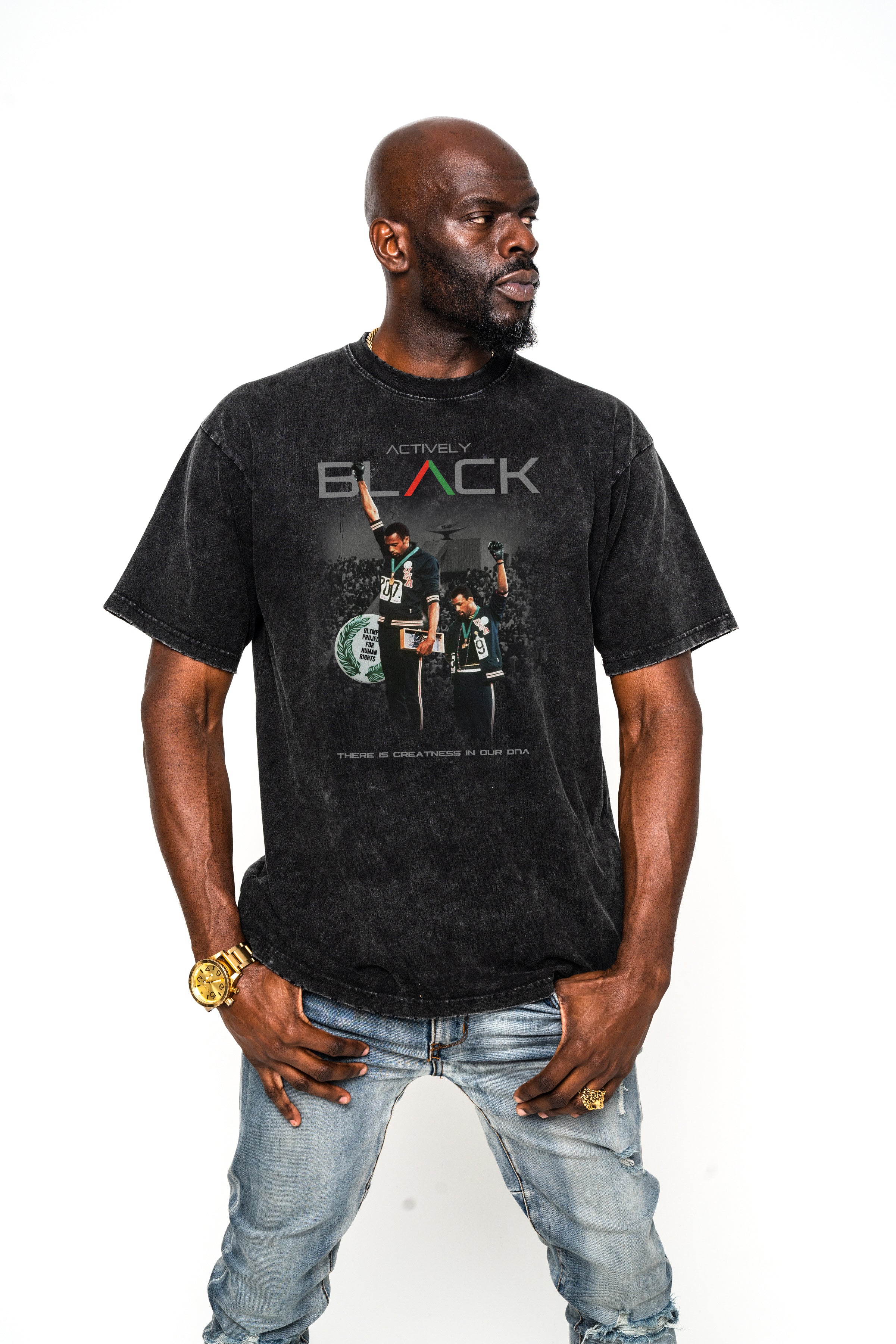 Tommie Smith & John Carlos Vintage Graphic Tee - Image 2