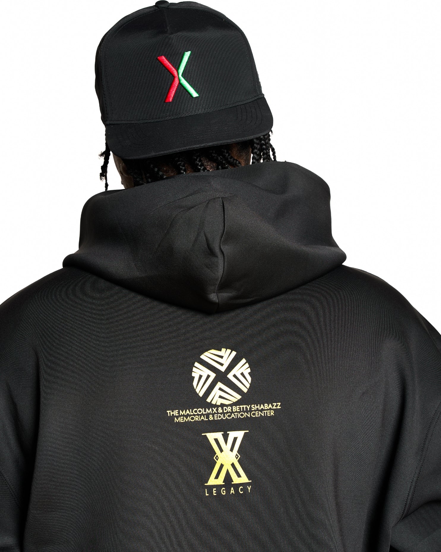 X | Actively Black Snapback Hat - Image 3