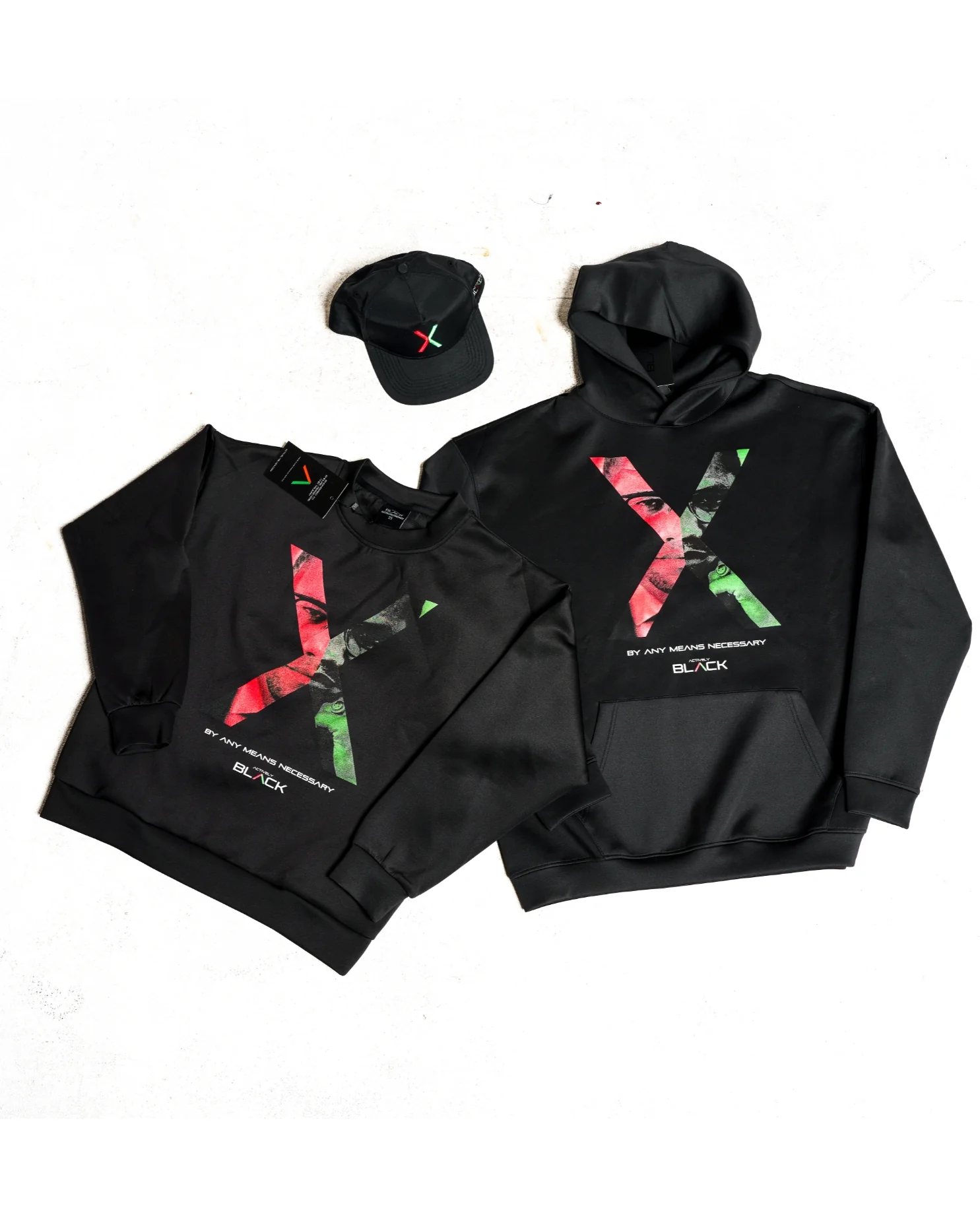 X | Actively Black Snapback Hat - Image 4